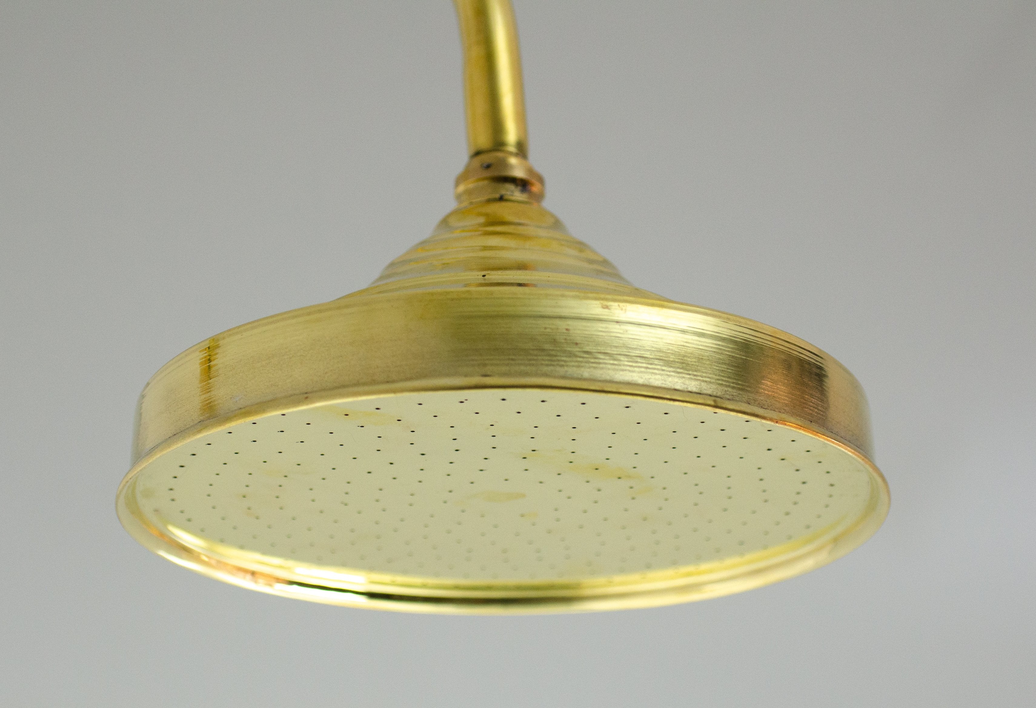 Unlacquered Brass Shower