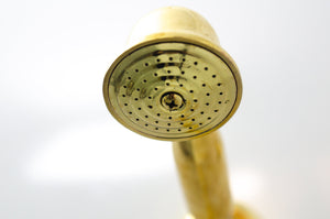 Unlacquered Brass Shower