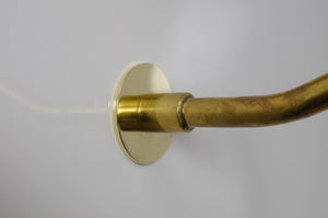 Unlacquered Brass Shower