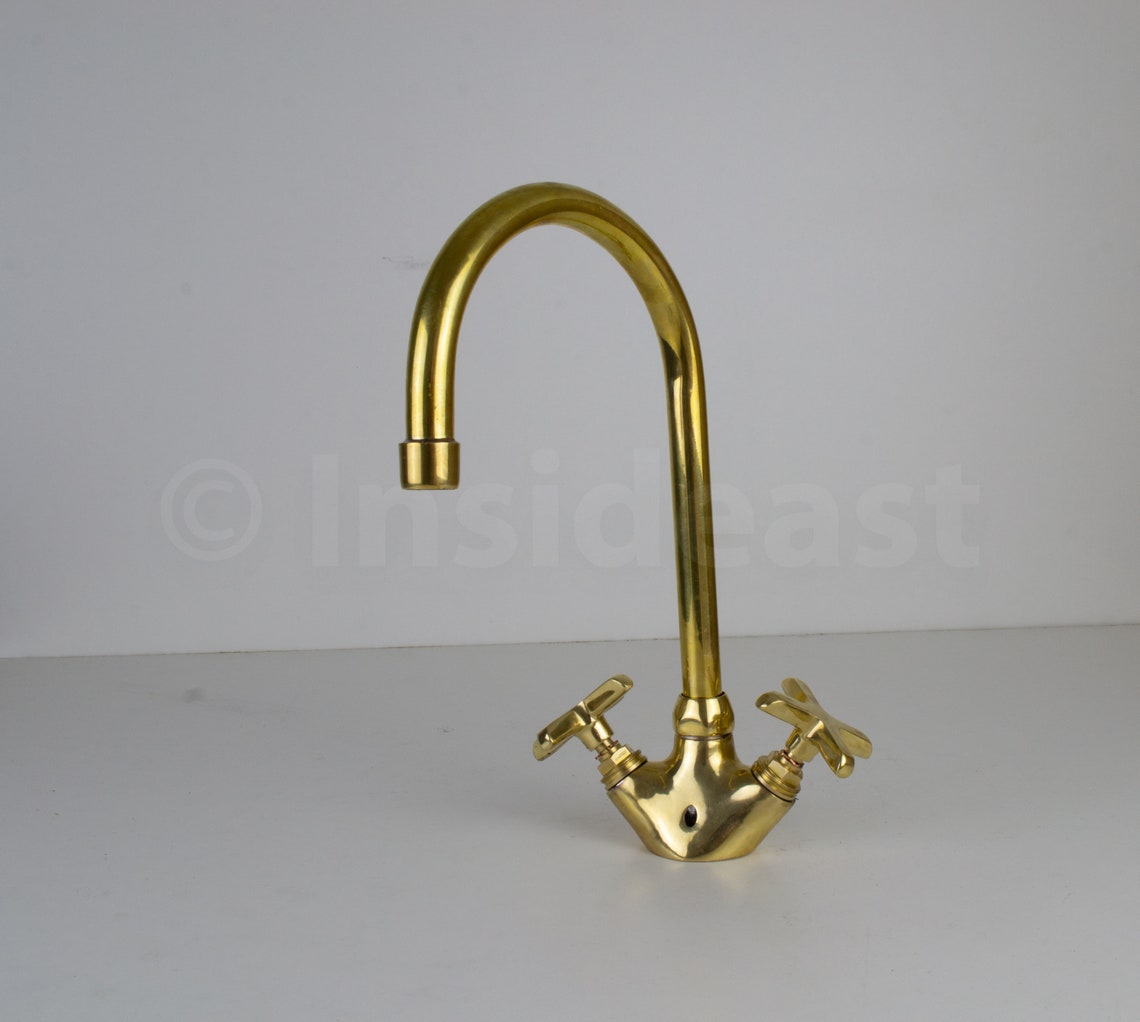 antique brass bathroom faucet