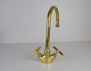 antique brass bathroom faucet