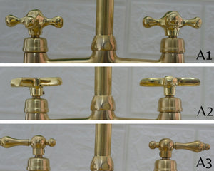 brass bridge faucet
