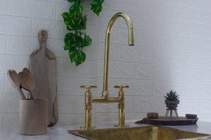 brass bridge faucet