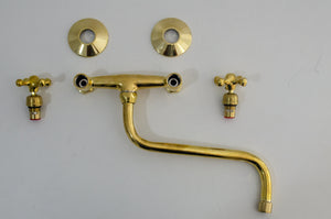 brass wall mount faucet