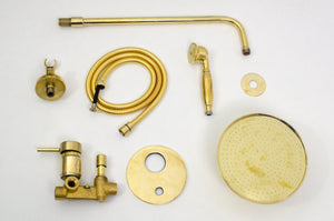 antique brass shower fixtures