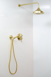 antique brass shower fixtures