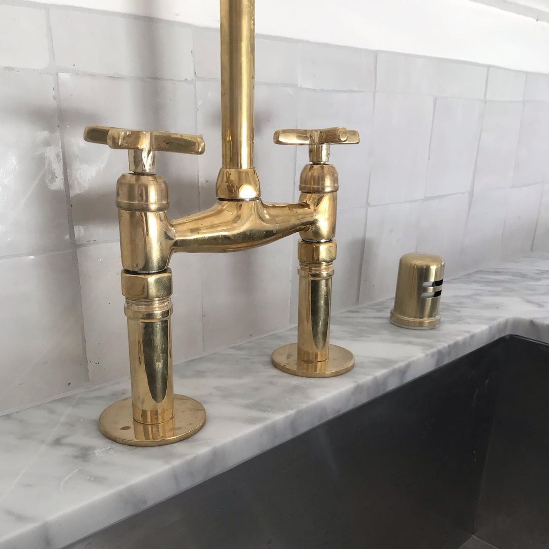 brass bridge faucet