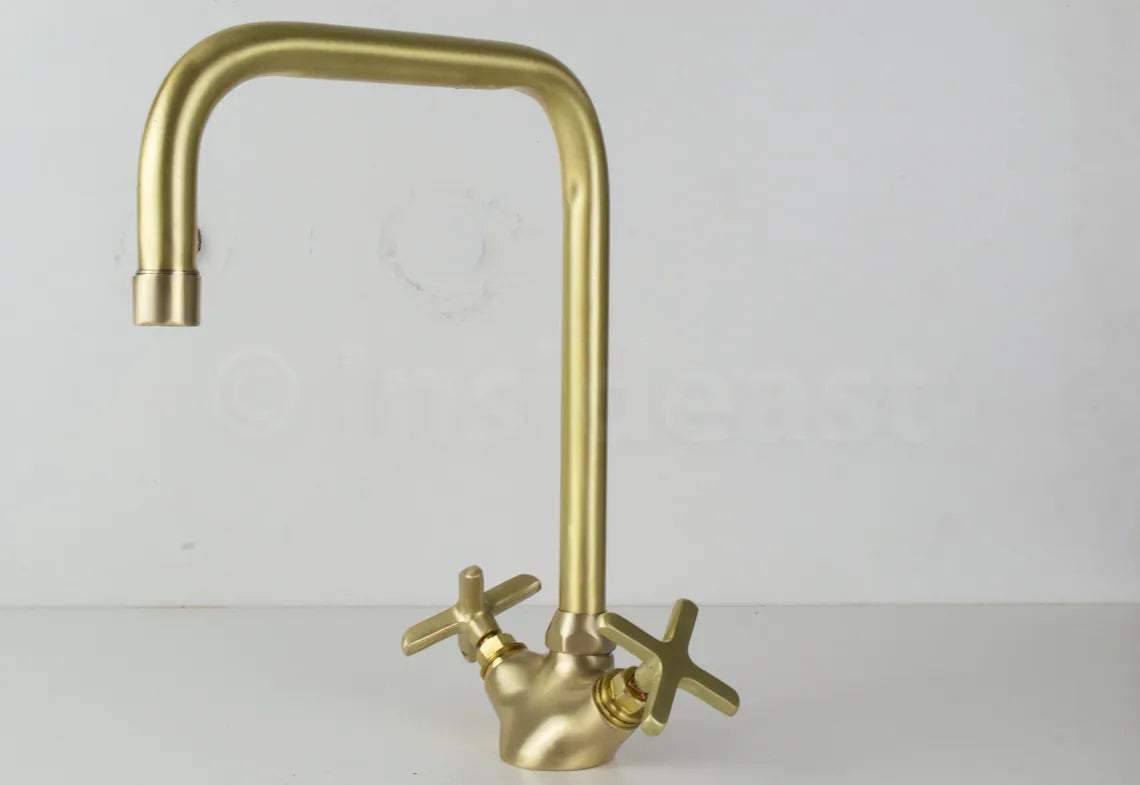 Single Hole Bathroom Faucet - Antique Brass Bathroom Faucet IBF08