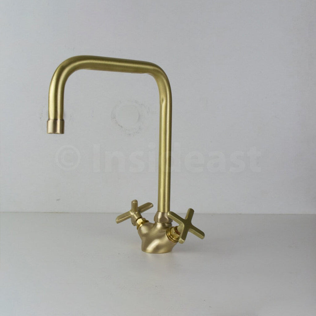 Single Hole Bathroom Faucet - Antique Brass Bathroom Faucet IBF08