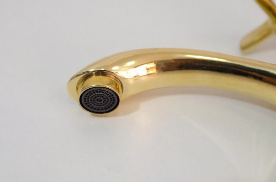 brass single hole bathroom faucet