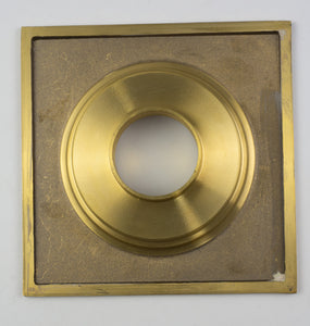 Solid Brass Floor Drain, Unlacquered Square Shower Drain