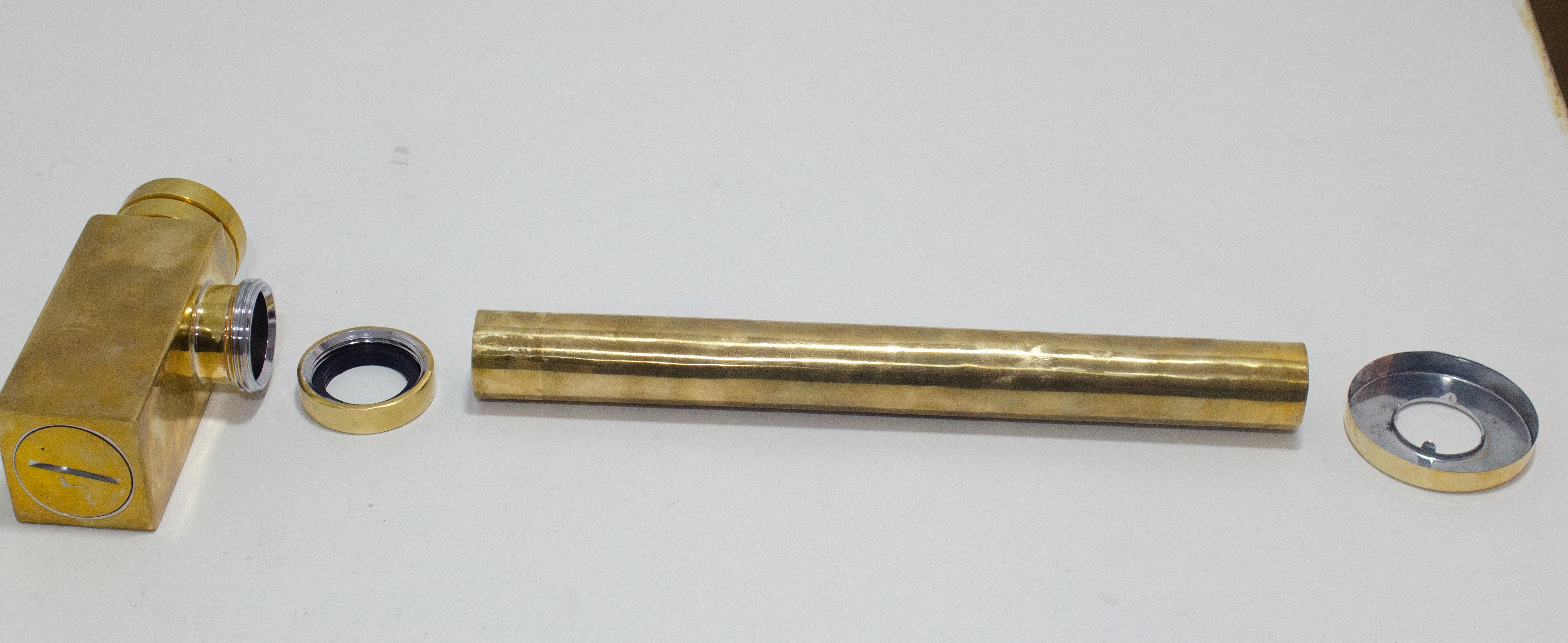 Sink Drain Pipe - Brass P-Trap