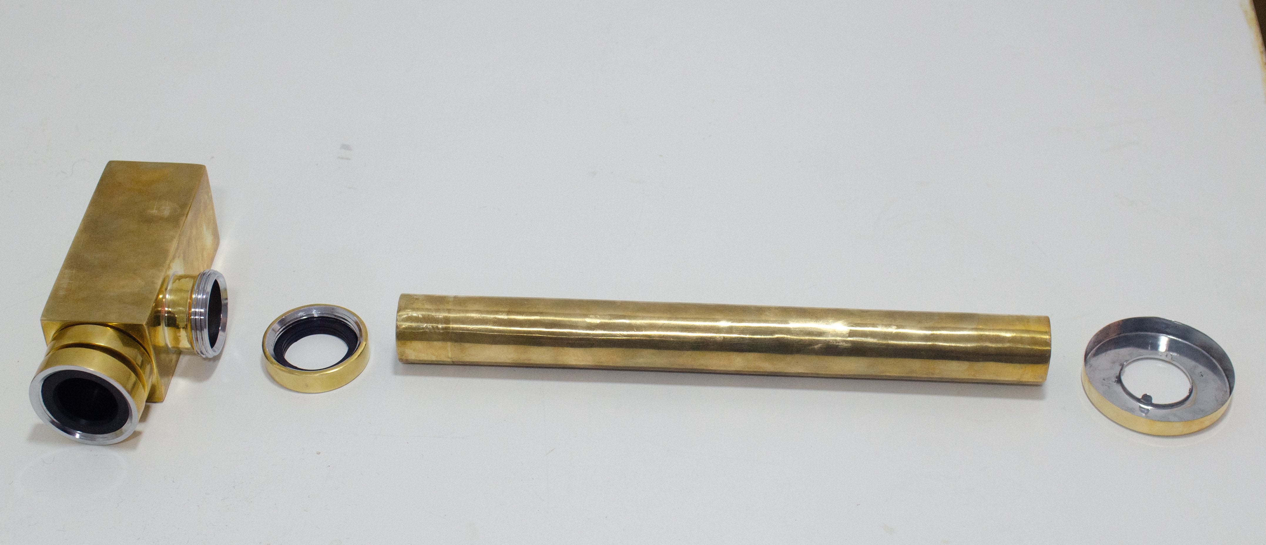 Sink Drain Pipe - Brass P-Trap