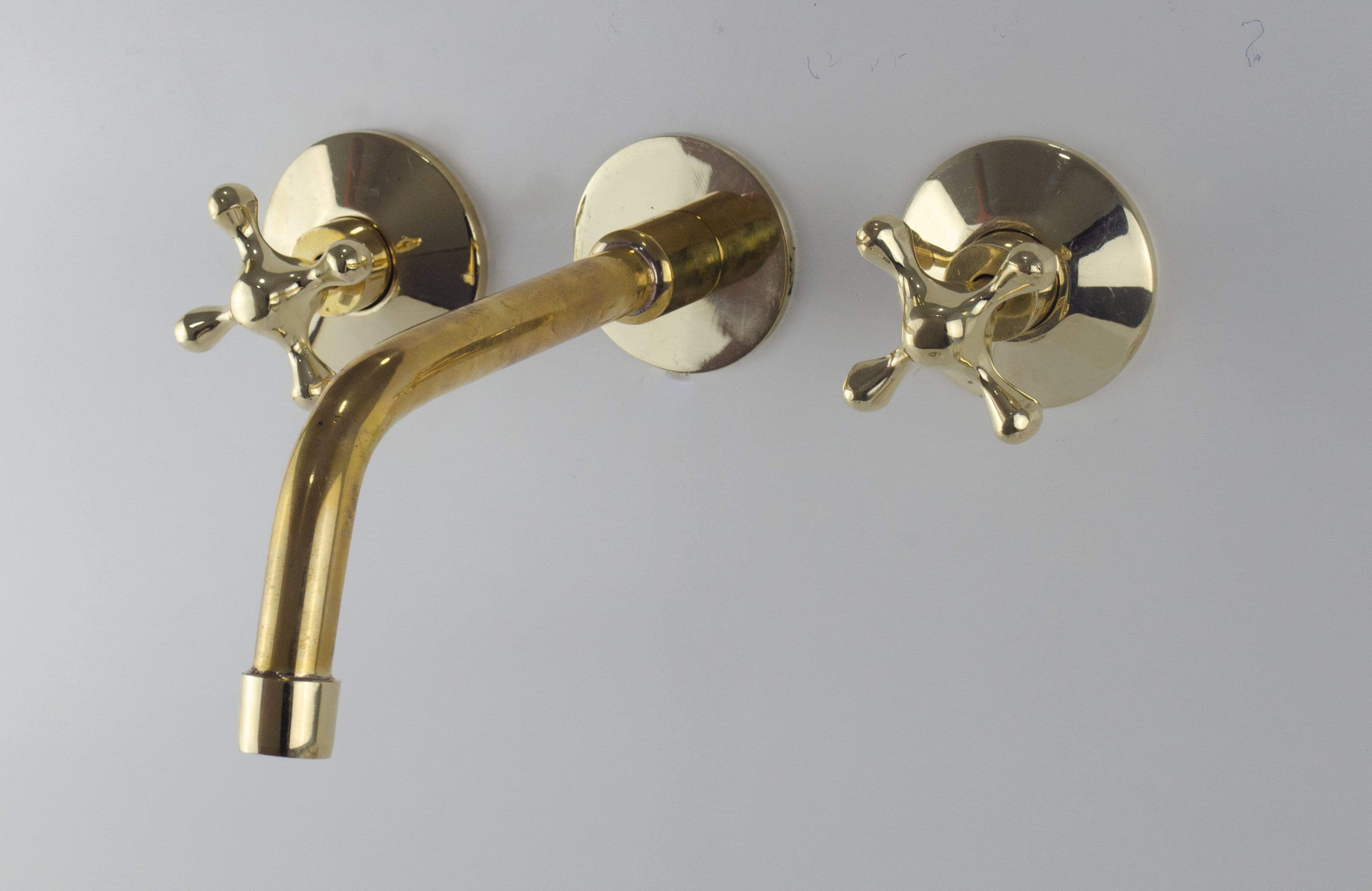 brass wall mount faucet