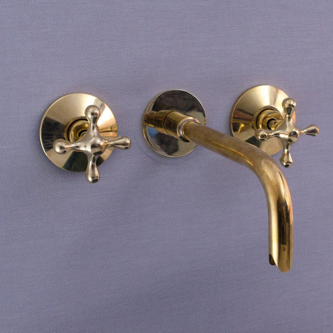 unlacquered brass faucet