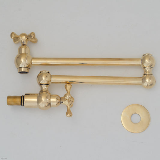 Unlacquered Brass Kitchen Pot Filler ISF 37