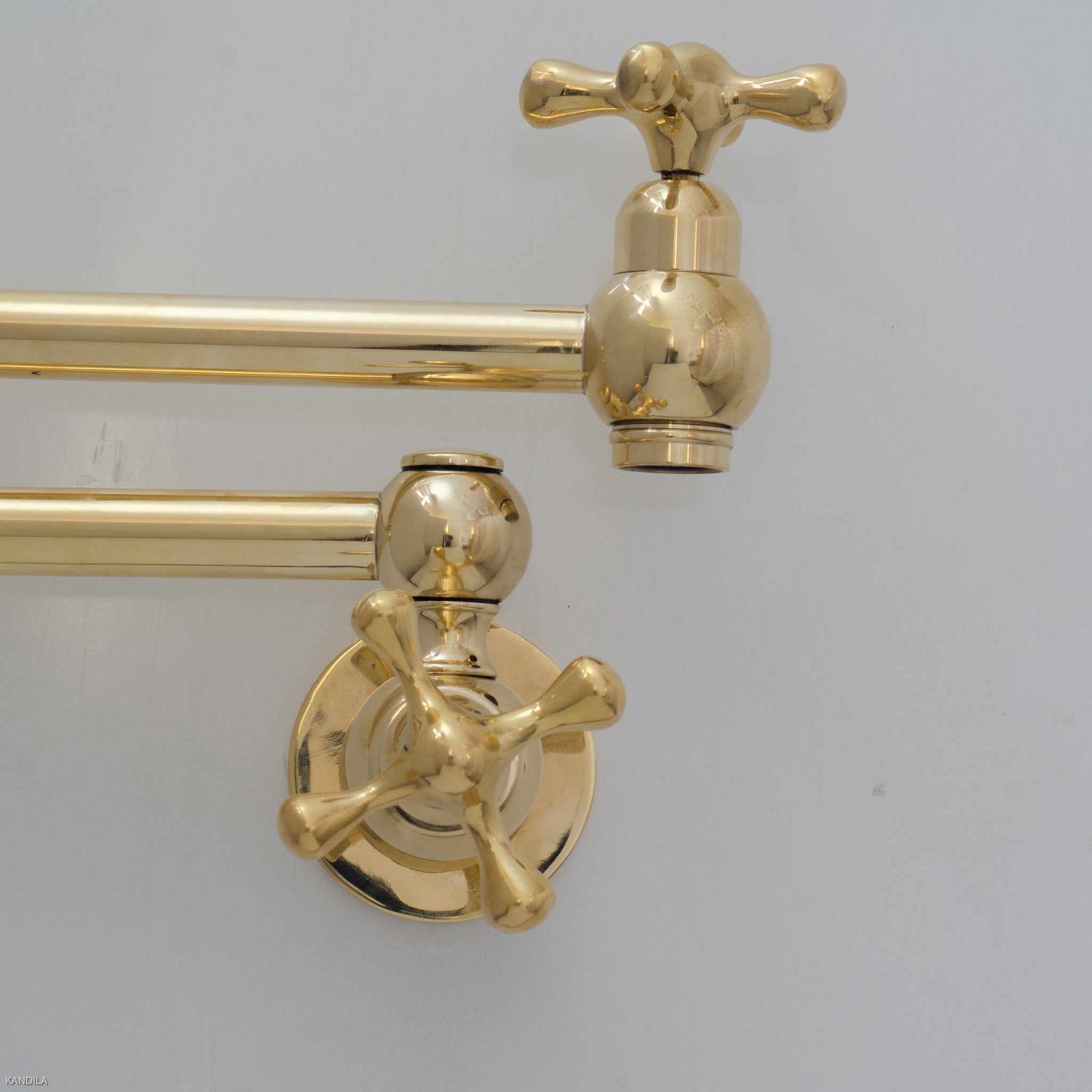 Unlacquered Brass Kitchen Pot Filler ISF 37