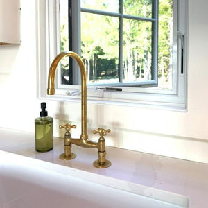 brass bridge faucet