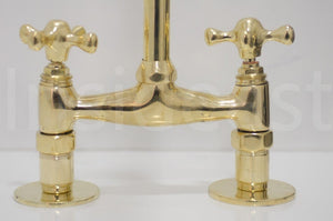 brass bridge faucet