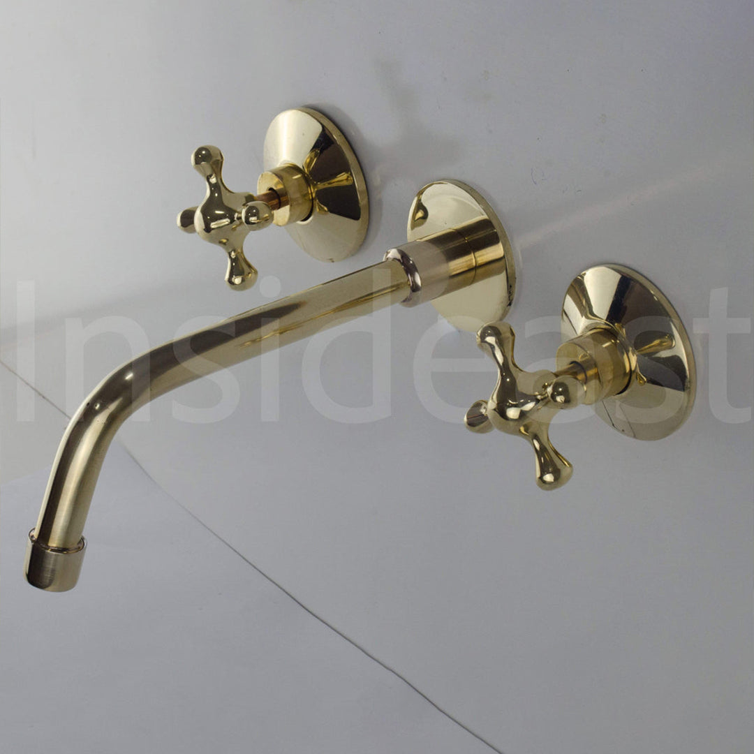 brass wall mount faucet