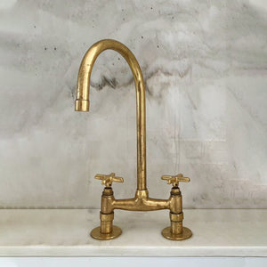 brass bridge faucet